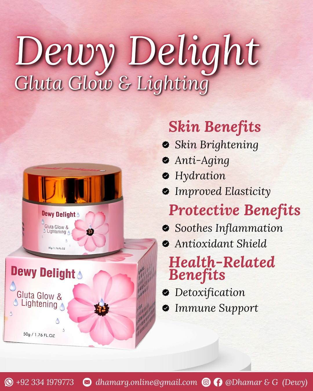 Dewy-Delight Gluta Glow & Lighting Cream